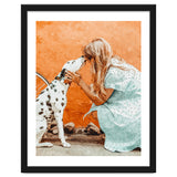 Pet Bound | Dalmatian Dog Lover Friendship Companion | Modern Bohemian Woman Puppy Animals Love thumbnail