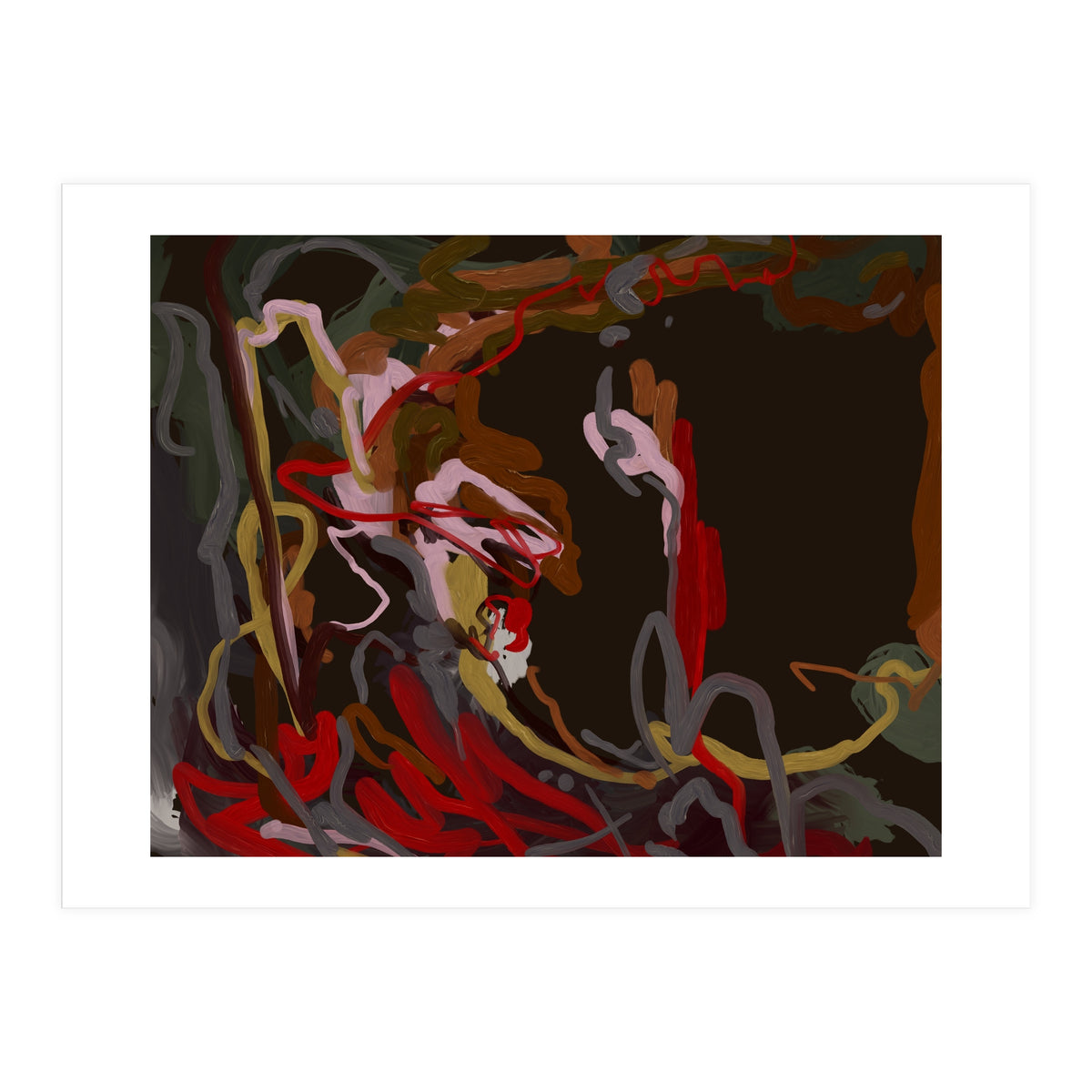 Abstract Fluidity oil painting (Print Only)