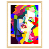 Hollywood Actress Monroe Pop Art WPAP Illustration thumbnail