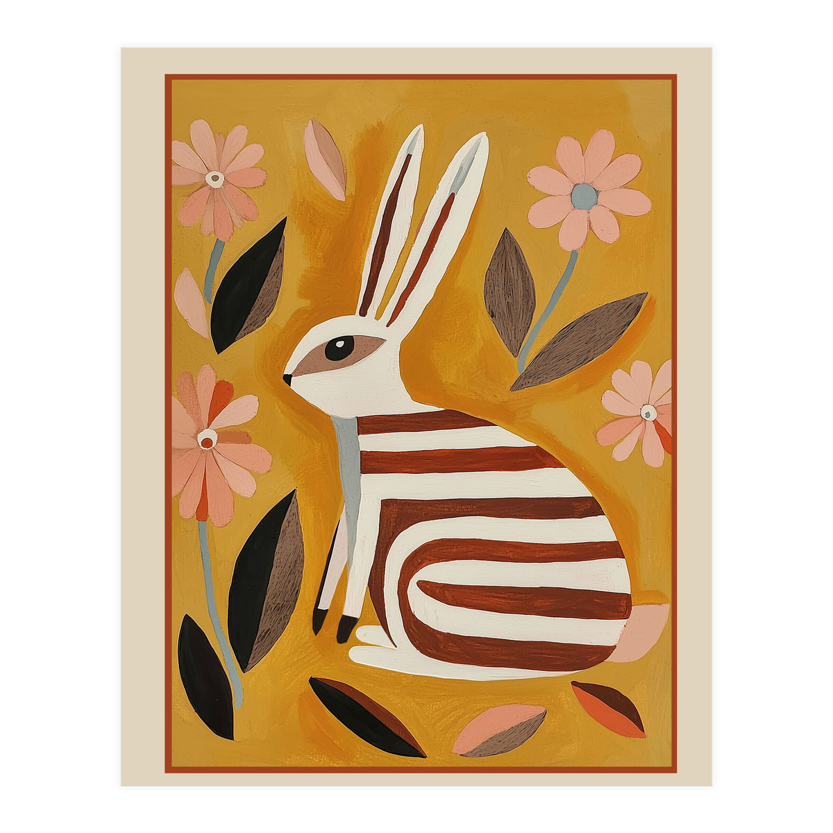 Striped Hare (Print Only)