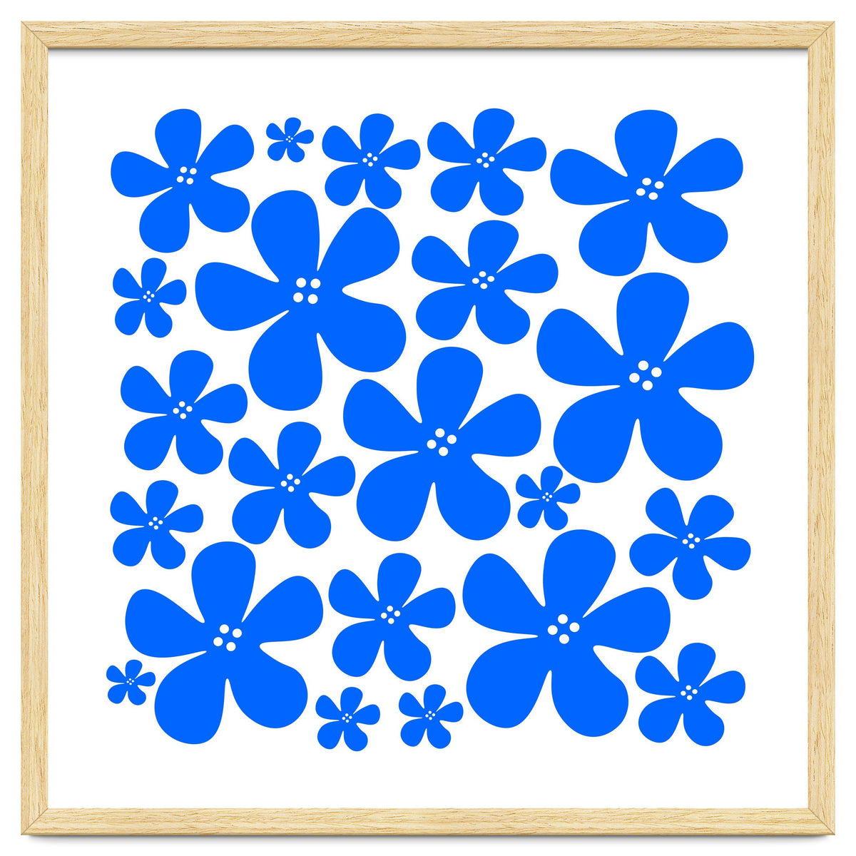 Blue Flowers Pattern