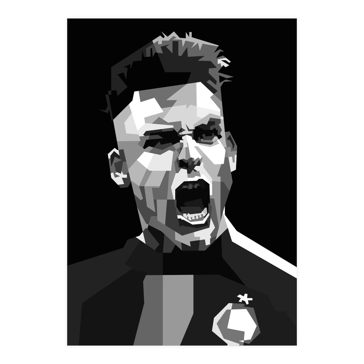 Lautaro Martinez Football Striker (Print Only)