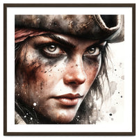 Fierce Pirate Captain Portrait