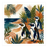 Beachside Penguin Gathering (Print Only) thumbnail