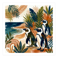 Beachside Penguin Gathering (Print Only)