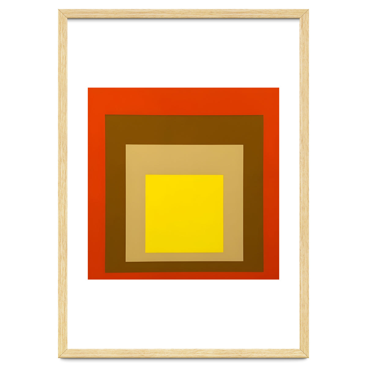 Josef Albers - Red, Brown, Golden