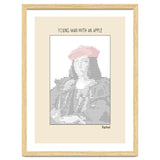 Young Man with an Apple (1505) – Raphael (ascii art) thumbnail