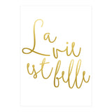 La vie est belle #society6 #typography #buyart (Print Only) thumbnail