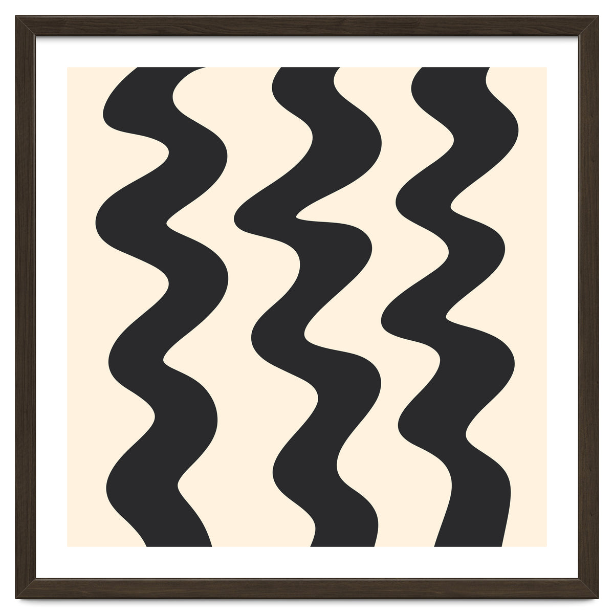 Squiggly Lines - monochrome