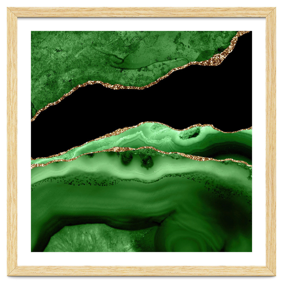 Green & Gold Agate Texture 13