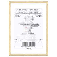 Receipt Art Audrey Hepburn