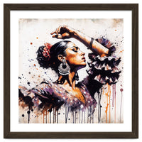 Watercolor Flamenco Dancer #1
