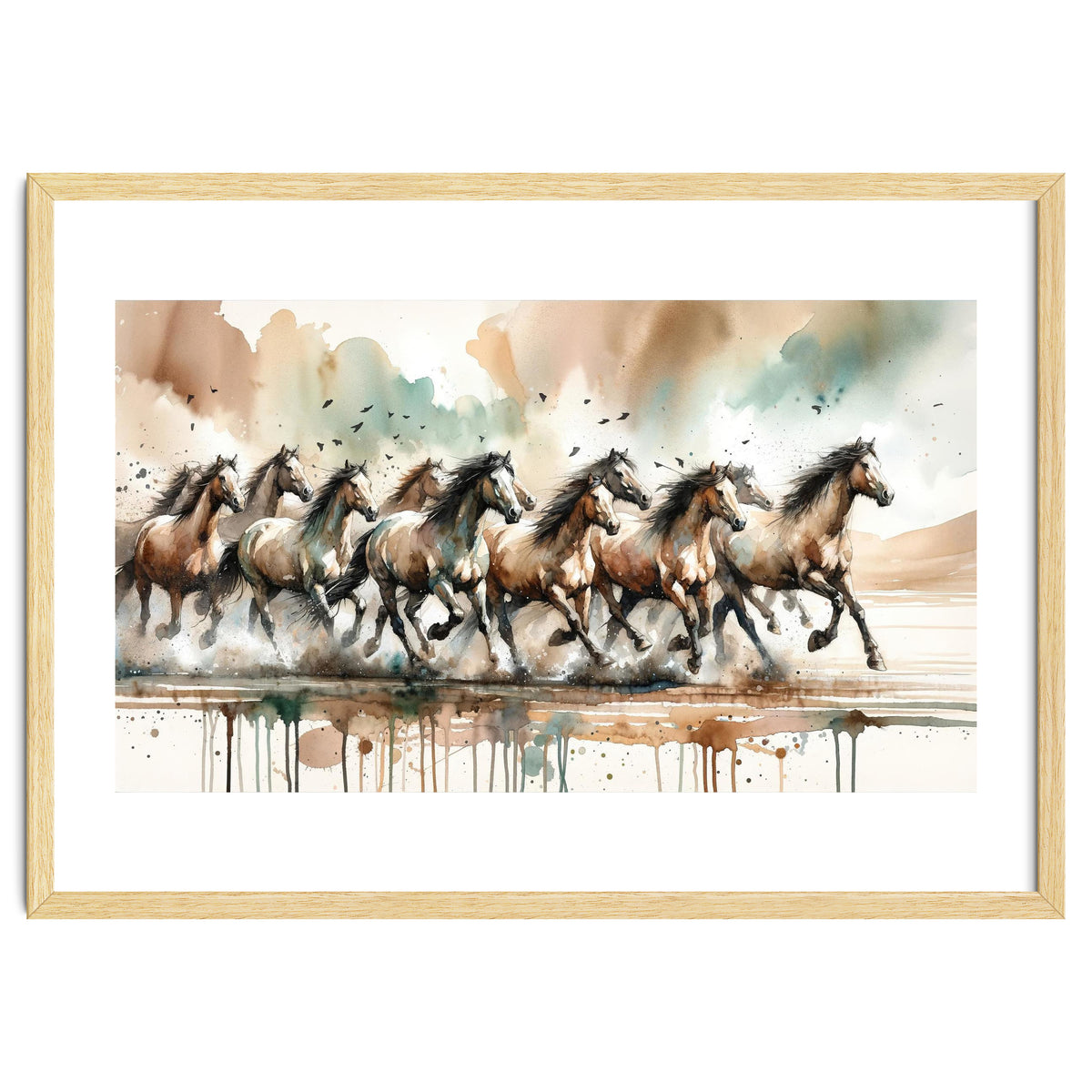 Running Horses Panorama