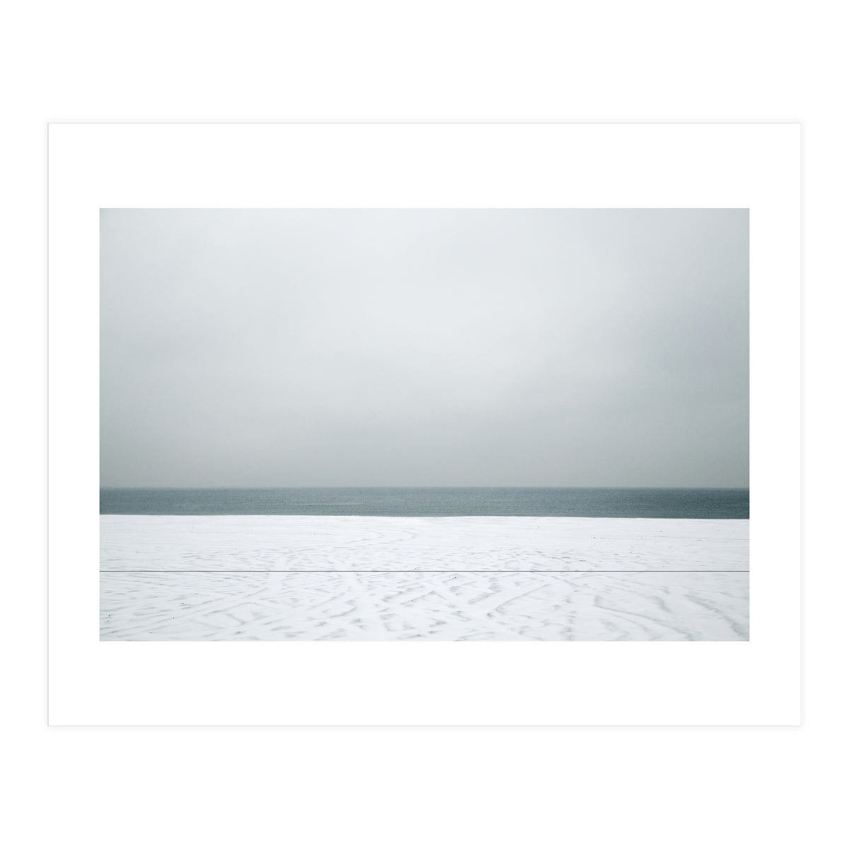 Winter seascape - Snow beach  (Print Only)