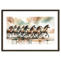 Running Horses Panorama