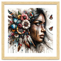 Watercolor Native American Woman #2