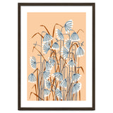 Linocut Flower Meadow Peach Fuzz thumbnail
