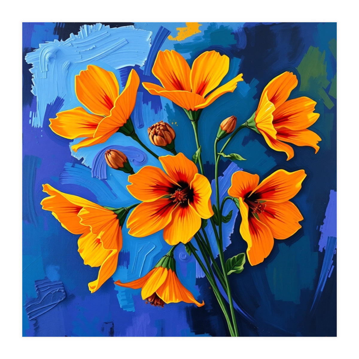 Elegant Flowers (Print Only)