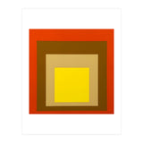 Josef Albers - Red, Brown, Golden (Print Only) thumbnail