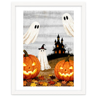 Spooky Halloween Ghost Pumpkin