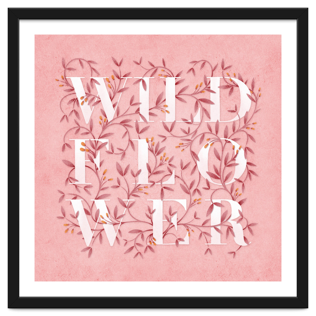 Wild Flower Typography