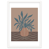 Modern Vase with Tropical Leaves thumbnail