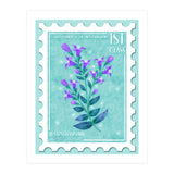 The Buckinghamshire Chiltern Gentian Postage Stamp (Print Only) thumbnail