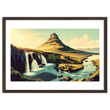 Vintage Iceland, Kirkjufell Mountain Poster thumbnail