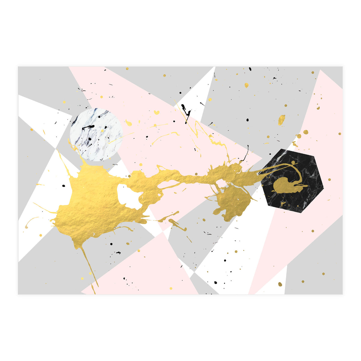 Gold Splatter #society6 #decor #buyart (Print Only)