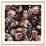 Woman with Ermine And flowers thumbnail