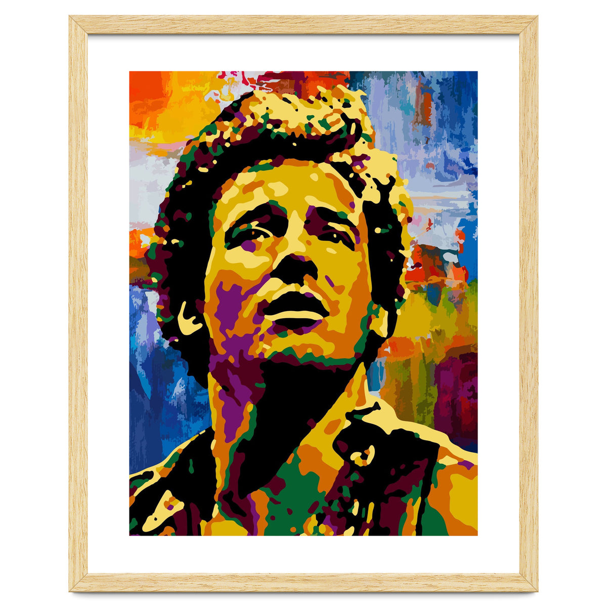 Bruce Springsteen Colorful abstract