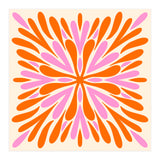 Symmetry Petals - pink and orange (Print Only) thumbnail