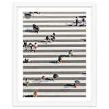 Rain Crossing | Polka Dots Zebra Crossing On The Street | Rain Eclectic Modern Graphic Design thumbnail