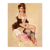 Sexy Pinup Brunette Modelling (Print Only) thumbnail