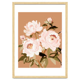 Blush Peony Painting, Floral Wall Art, Neutral Flower Print, Peony Art thumbnail