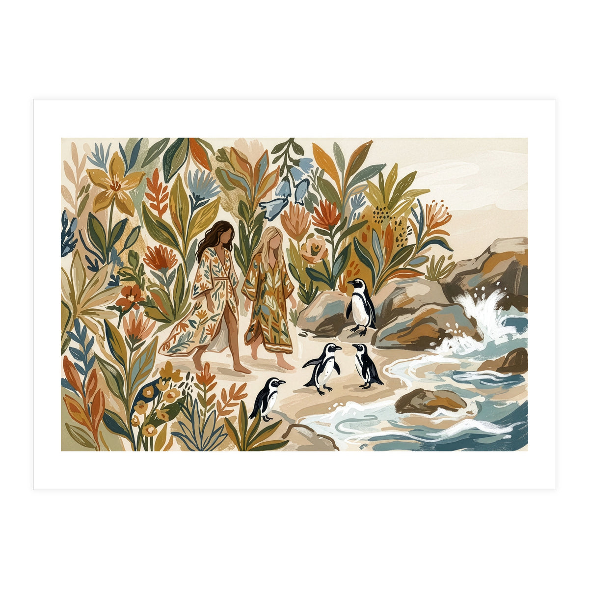 Bohemian Coastal Stroll (Print Only)