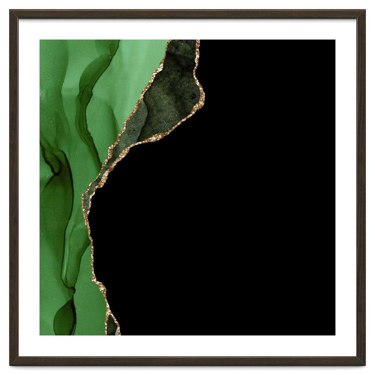 Green & Gold Agate Texture 09