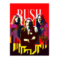 Rush Progressive Rock Pop Art WPAP (Print Only)