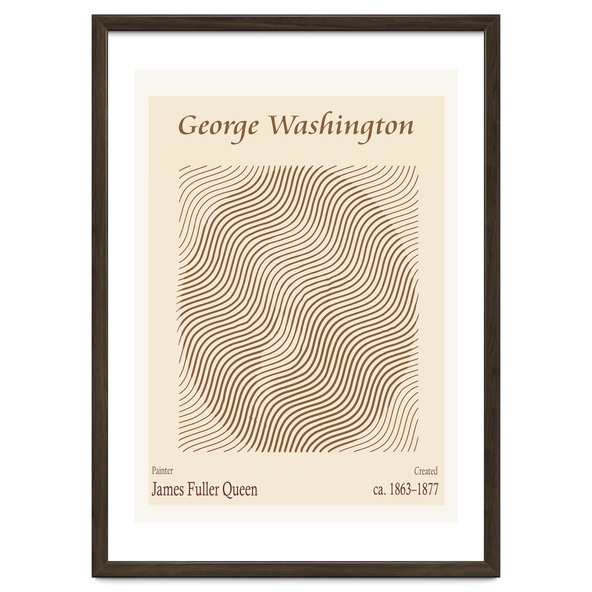George Washington (1863 1877) – James Fuller Queen (american, 1820 1886)