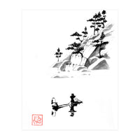 Fishing At The Fall (Print Only)