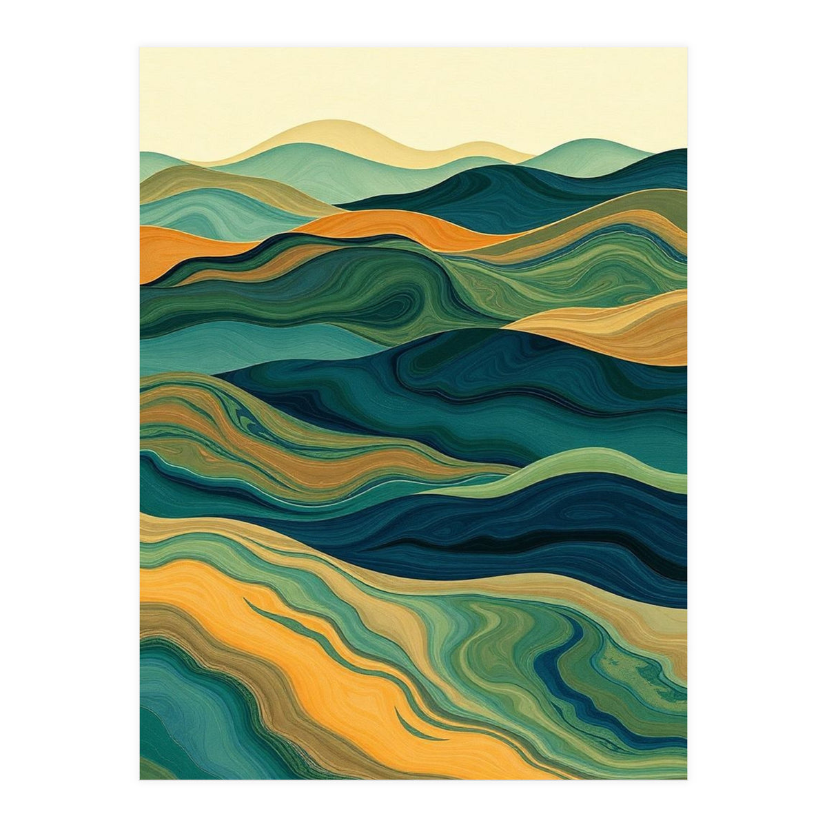 Rolling Hills of Oceania (Print Only)