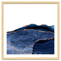 Navy & Rose Gold Agate Texture 24