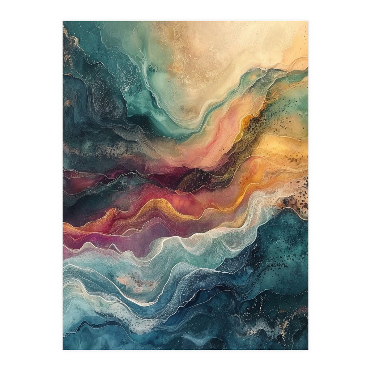 Abstract Fluid Marble (Print Only)