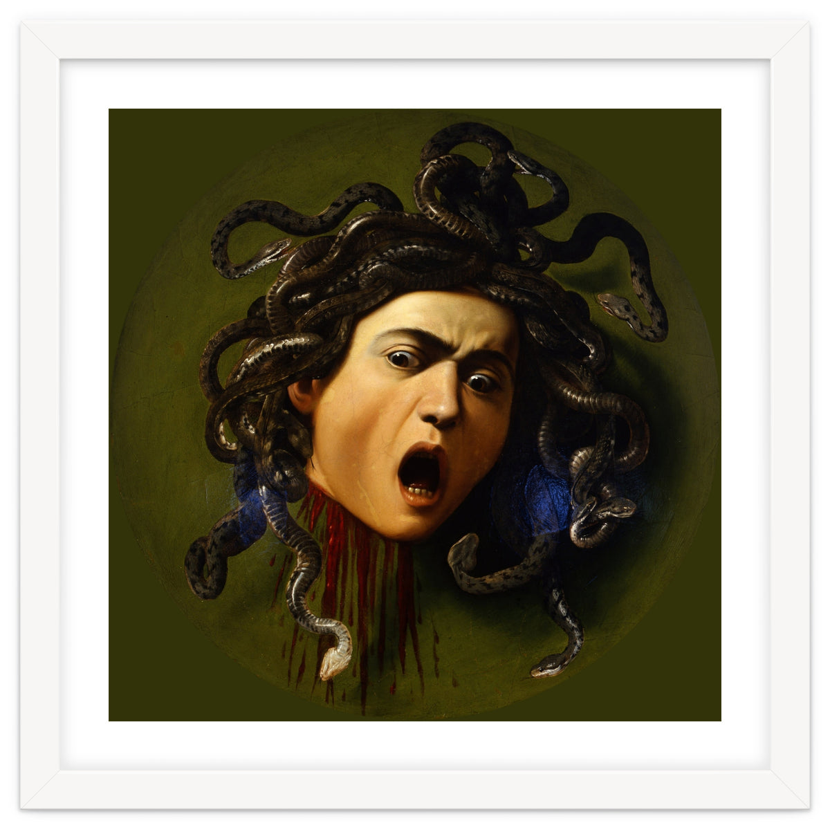Caravaggio – Medusa | Baroque Mythological Painting Head of Medusa