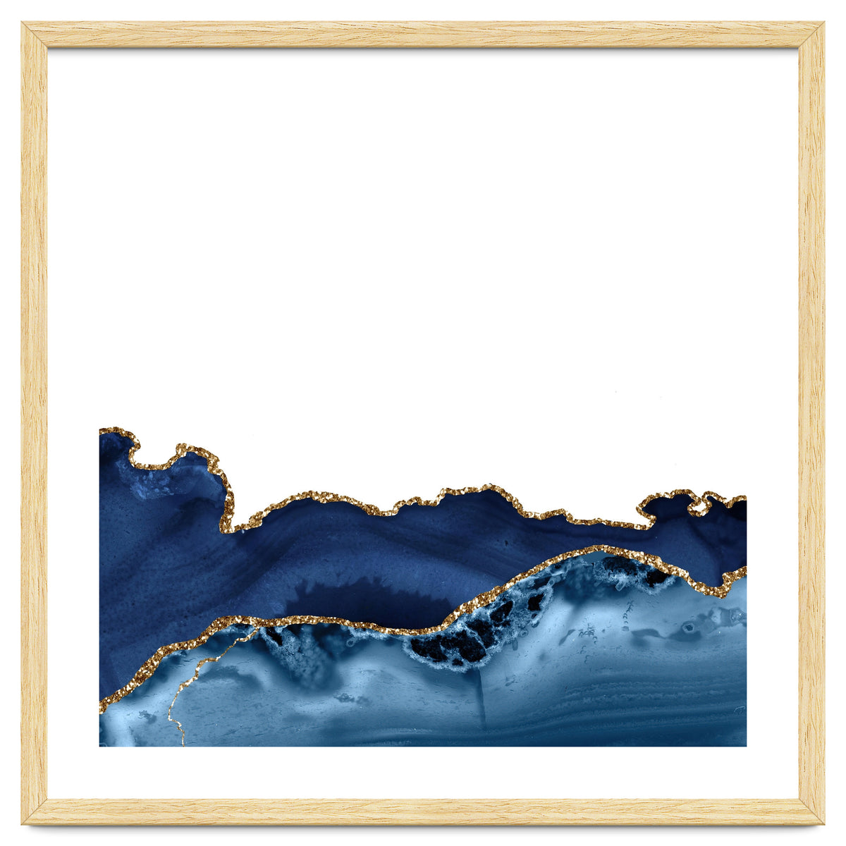 Navy & Gold Agate Texture 26