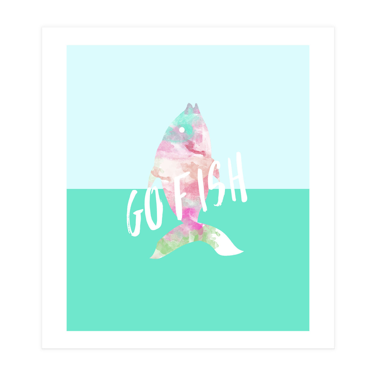 Go Fish With Quote (Print Only)