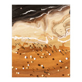 Coffee Beach, Ocean Sea Beachy Tropical Summer, Travel Painting Nature Landscape Waves People Sand (Print Only) thumbnail