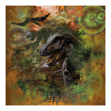 Dinosaur Jurassic T-Rex Collage (Print Only) thumbnail