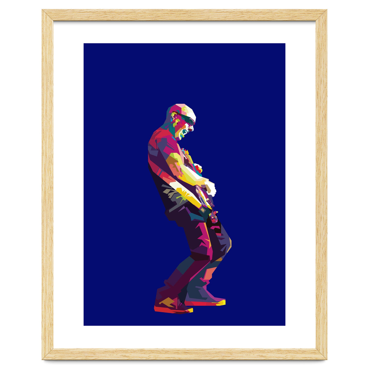 Joe Satriani Rock Guiatist Pop Art WPAP