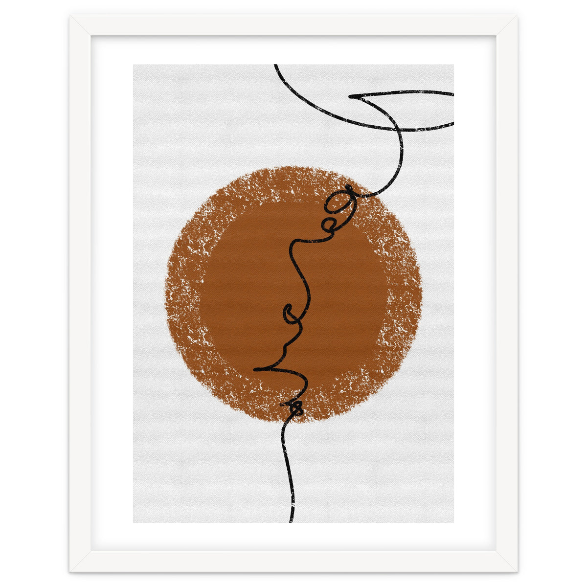 Abstract Brown and Black Lines